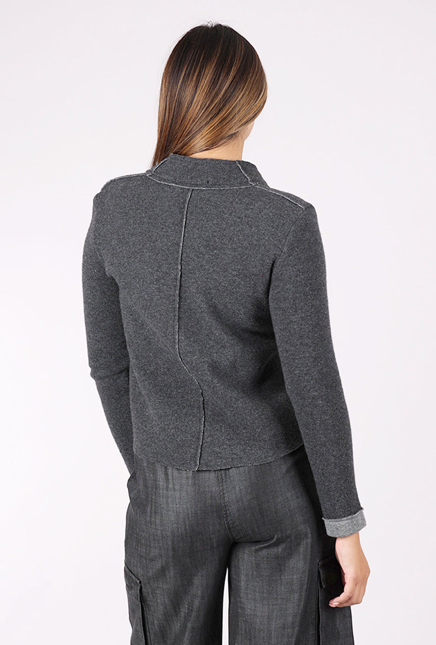 Kedziorek Raw Edges Boiled Wool Jacket, Gray