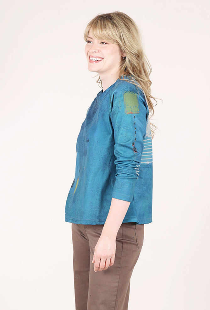 3 Potato Plush Swing Crew, Cobalt/Gray