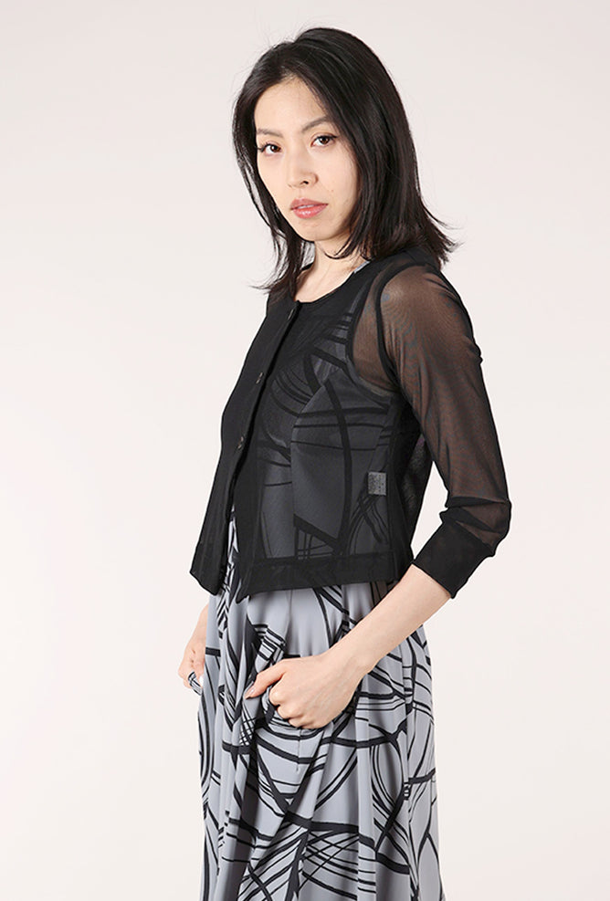 Porto Deedra Mesh Jacket, Black