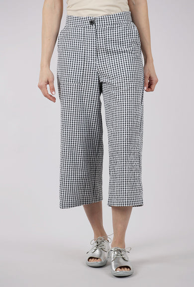 Bibico Carrie Gingham Culottes, Dove Gray