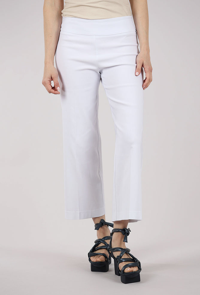Estelle & Finn EF Crop Wide Leg Pant, White