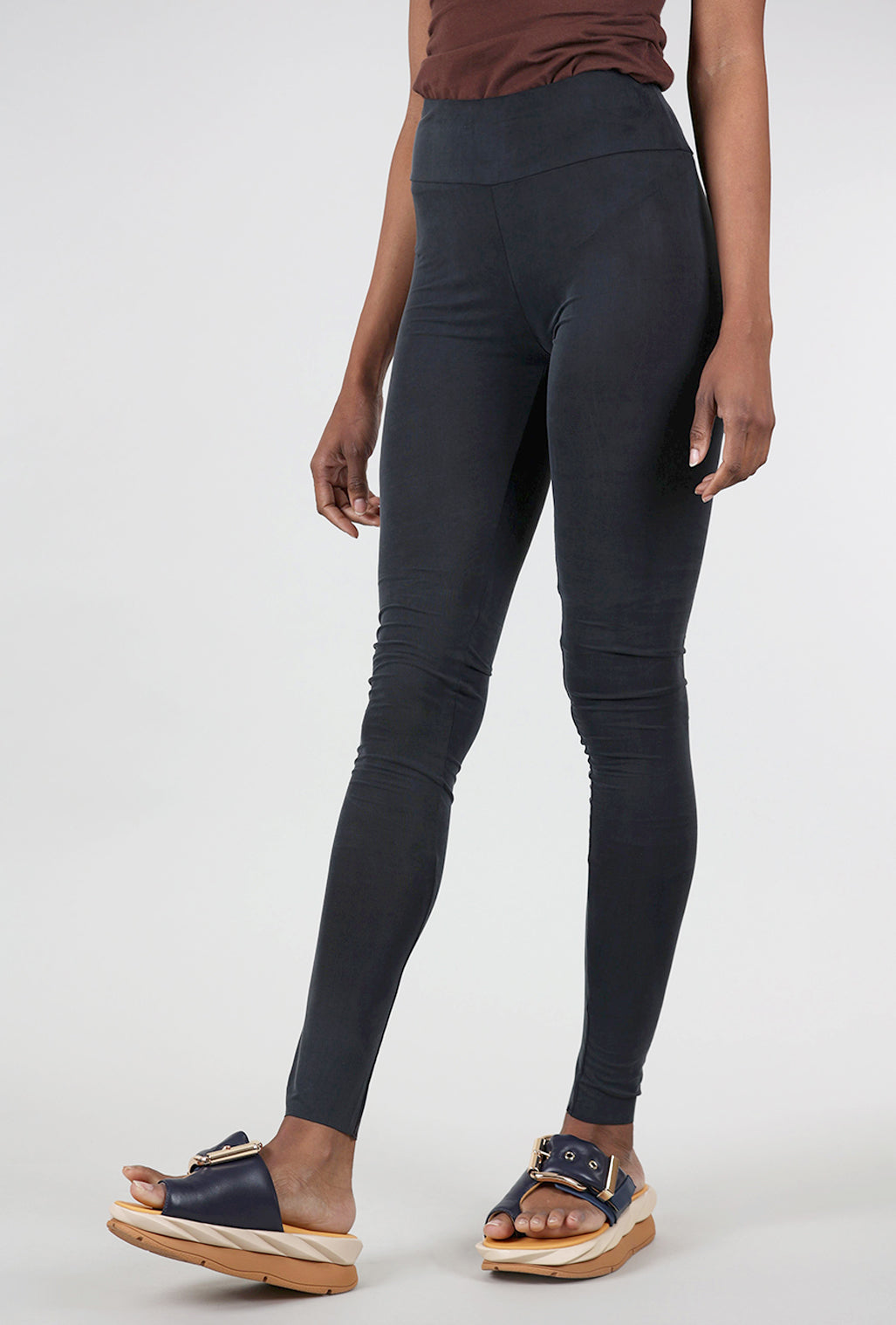 Studio B3 Camme Cupro Leggings, Velvet Denim