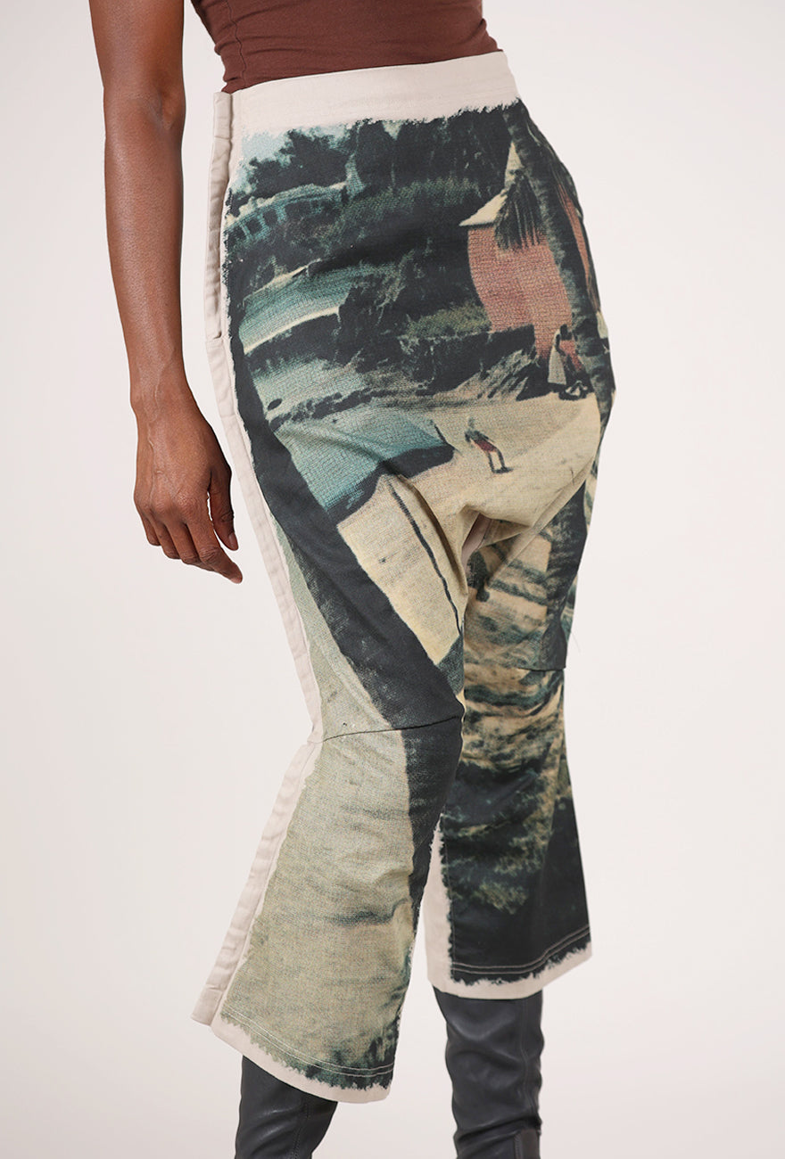 Rundholz Beach Scene Extended Rise Pant