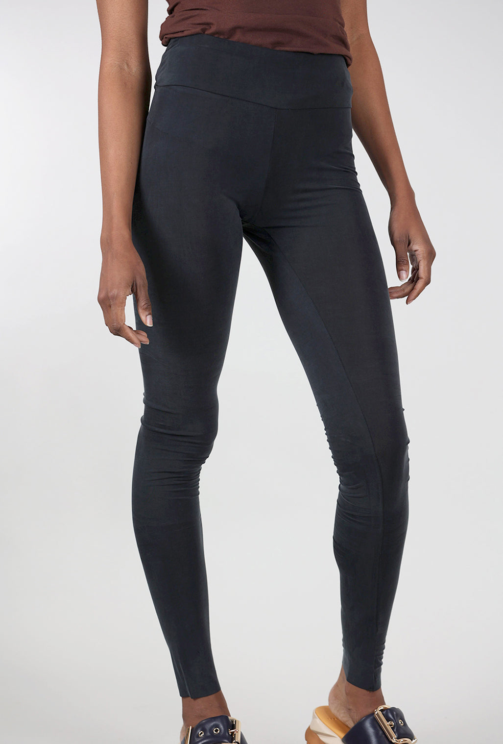 Studio B3 Camme Cupro Leggings, Velvet Denim