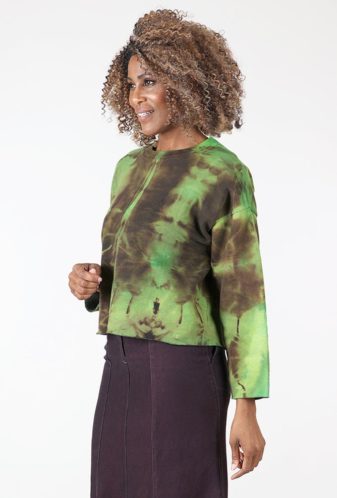 Heyne Bogut Cropped HB Sweatshirt, Fold Green