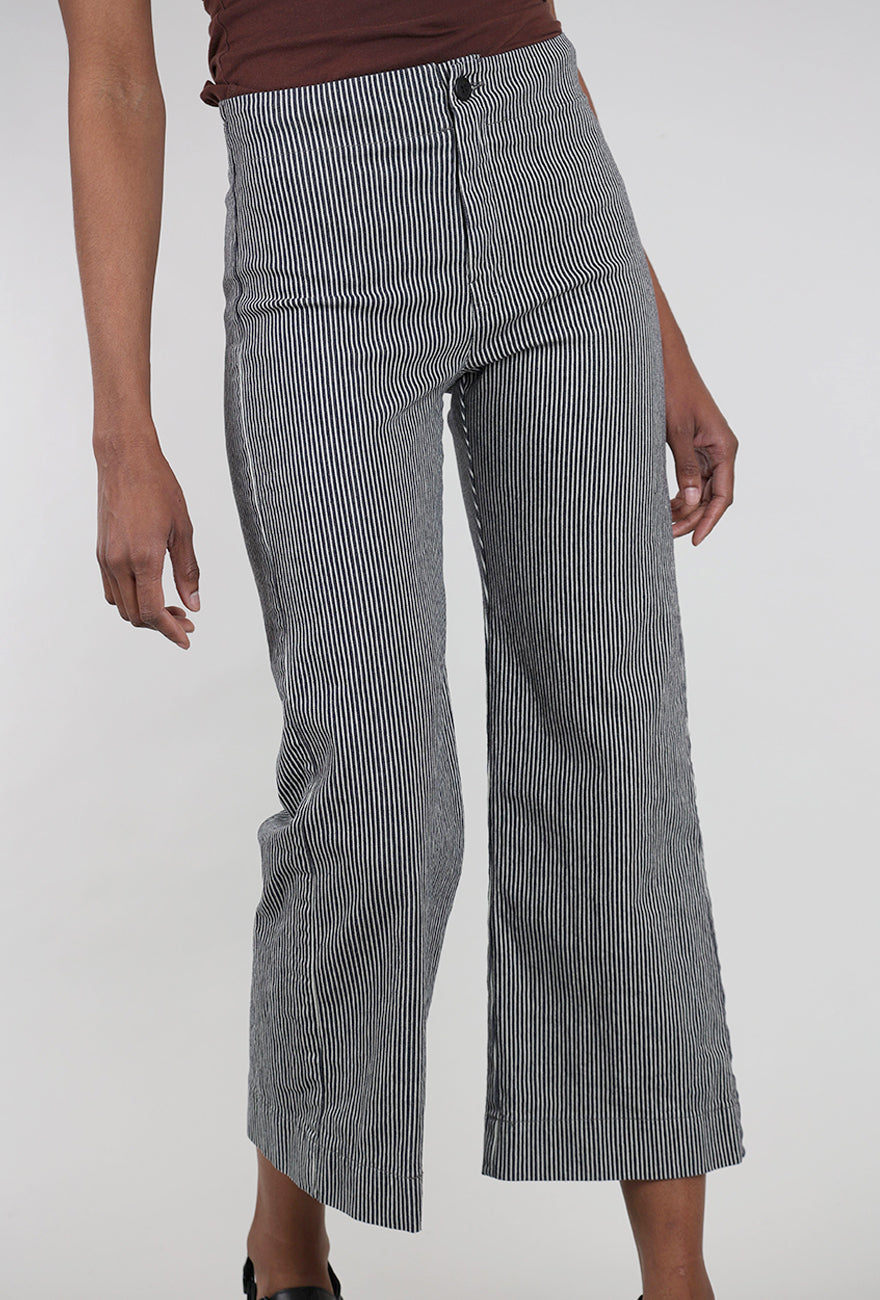 Prairie Underground Railroad Knack Pant, Oyster Stripe