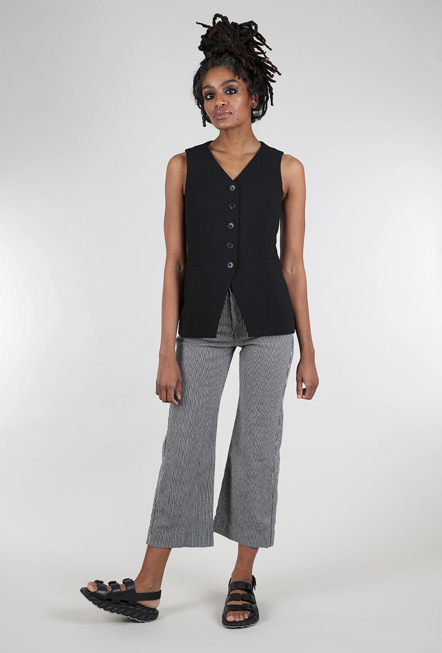 Pistola Lila Fitted Vest, Black