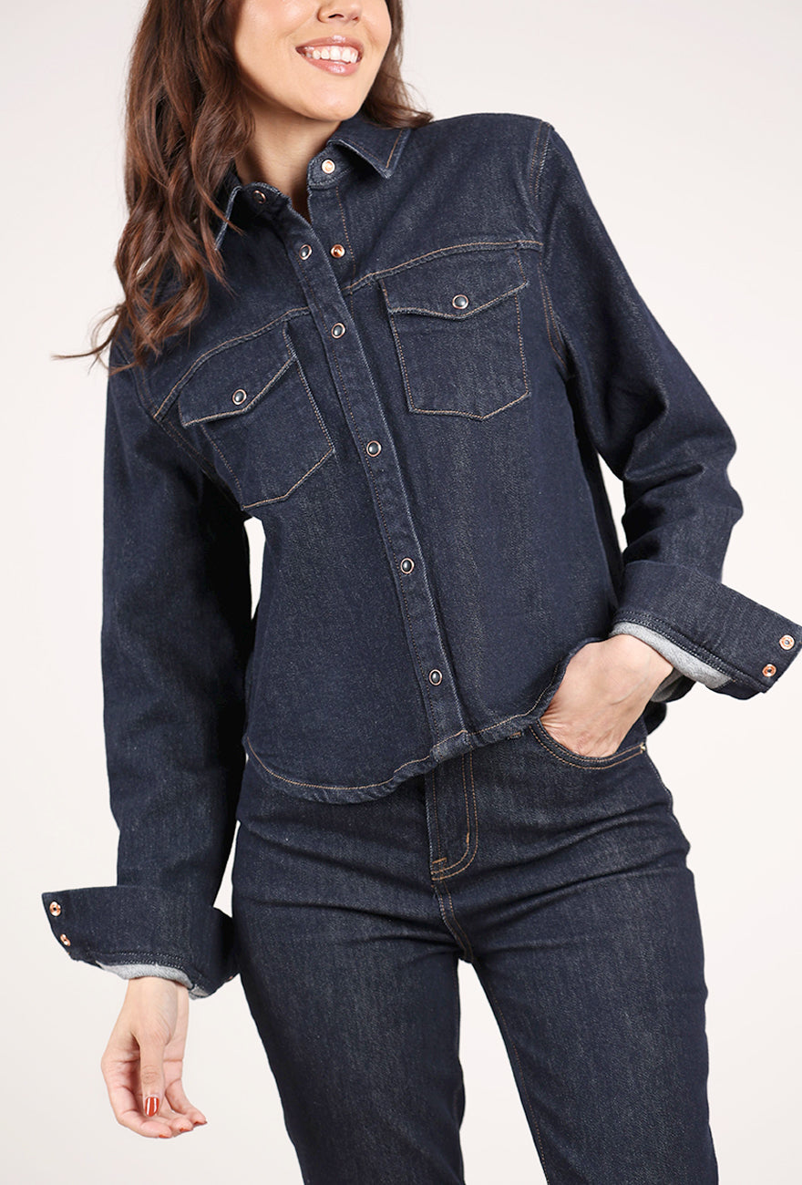 Pistola Thea Shrunken Rinse Shirt, Nightfall