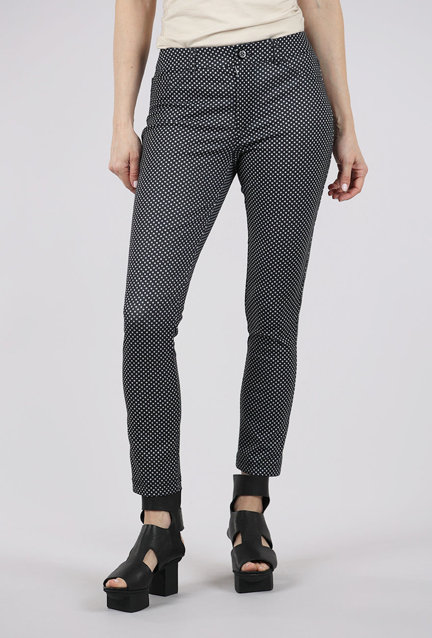 Peace of Cloth Hayes Crop Pant, Black Dot