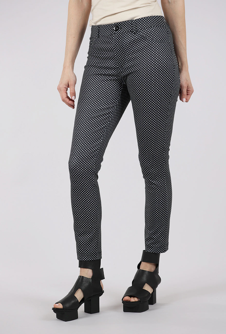 Peace of Cloth Hayes Crop Pant, Black Dot
