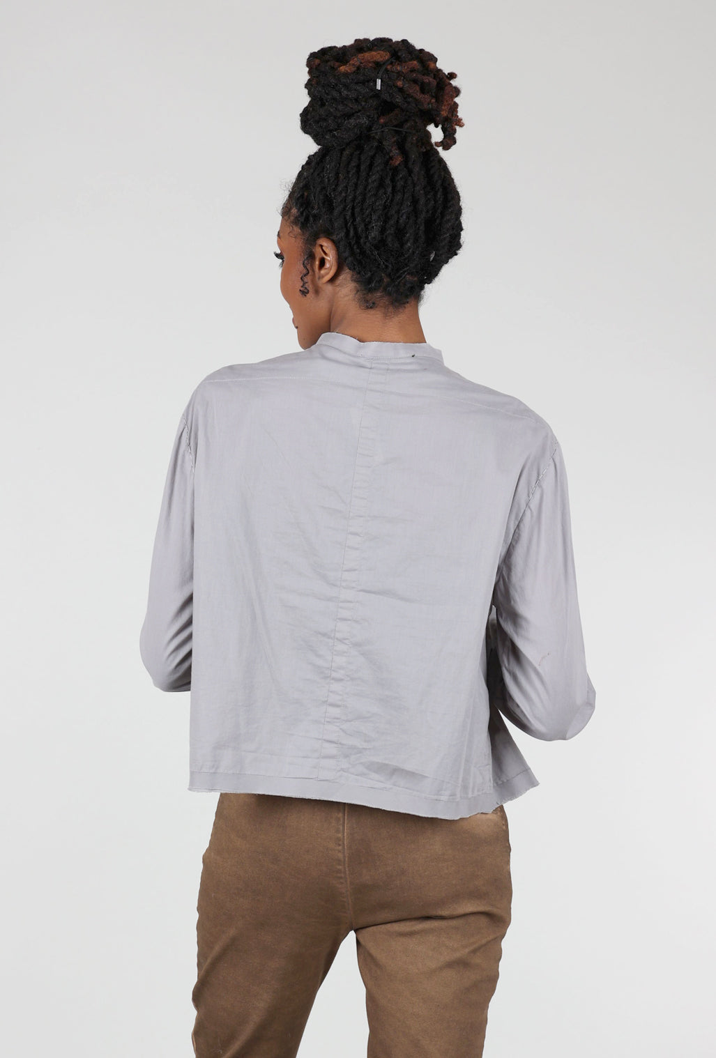 Umit Unal Flora Tuck Blouse, Cement