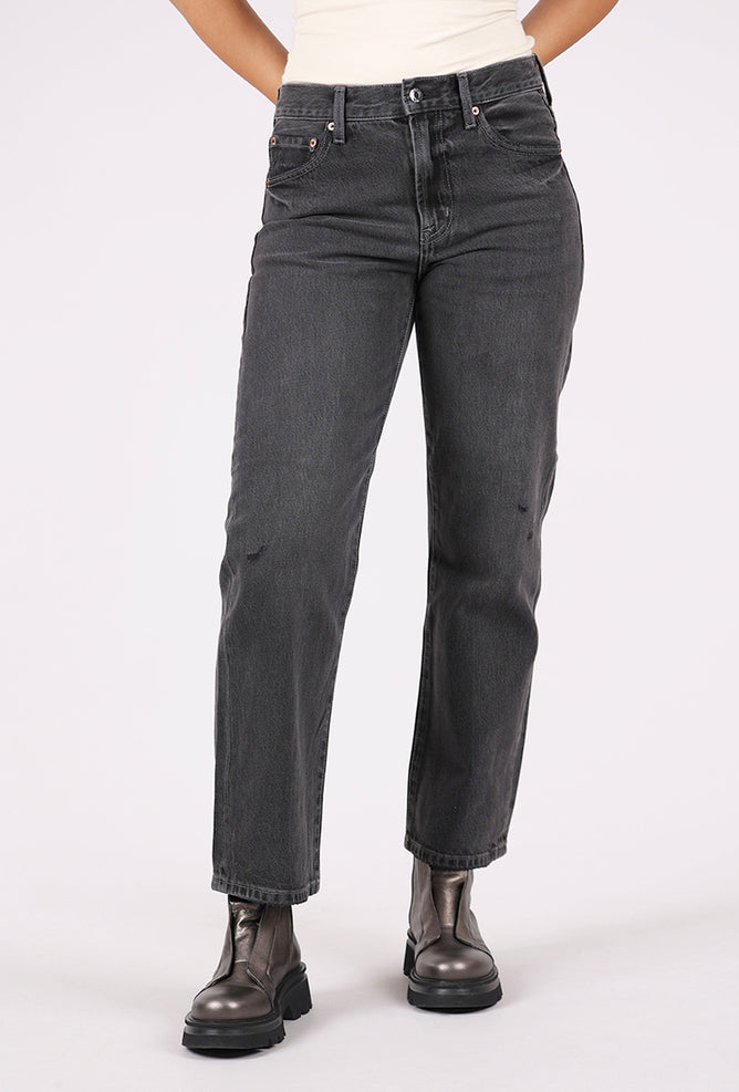 Pistola Lexi Mid Rise Bowed Straight, Mercury