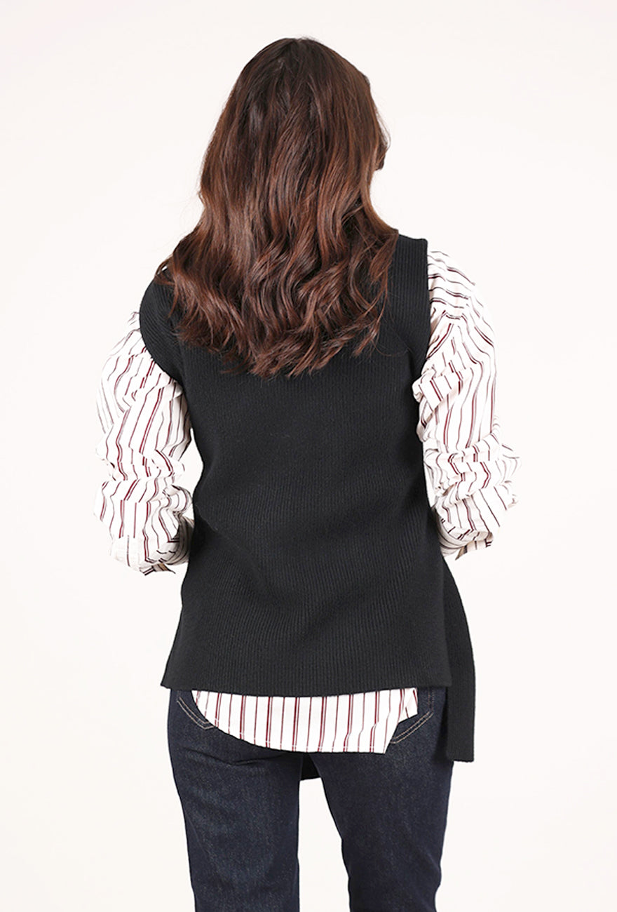NFP: New Form Perspective Side Strap Vest, Black