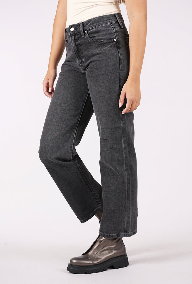 Pistola Lexi Mid Rise Bowed Straight, Mercury