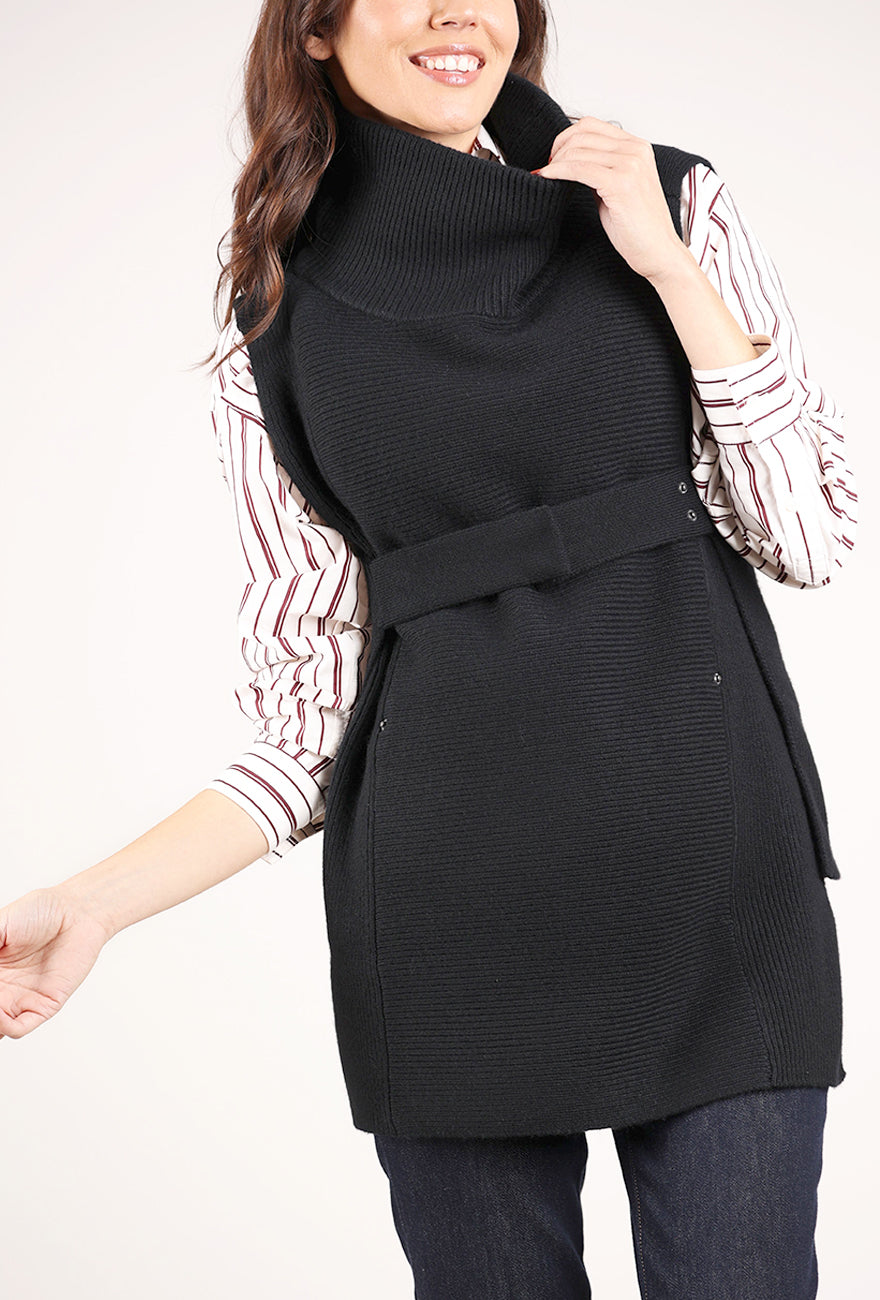 NFP: New Form Perspective Side Strap Vest, Black