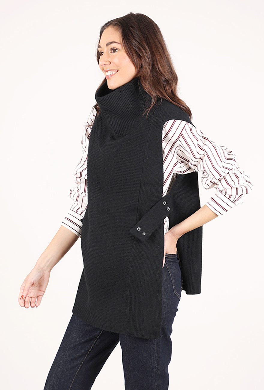 NFP: New Form Perspective Side Strap Vest, Black