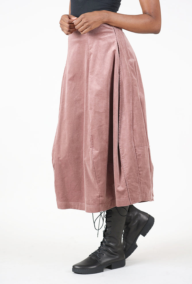 Rundholz Velveteen Bell Skirt, Crystal