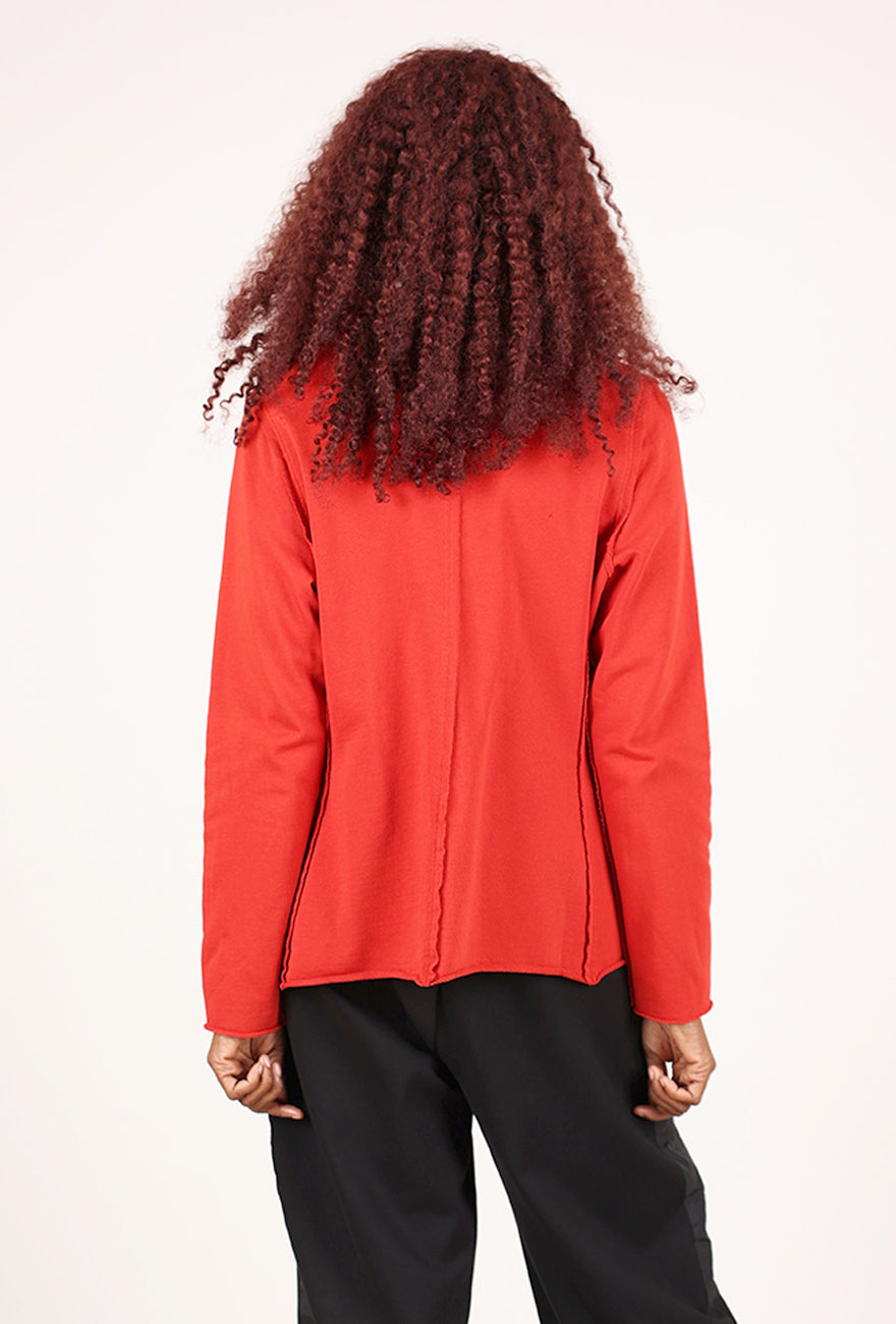 Cheyenne Pocket Sweat Blazer, Red