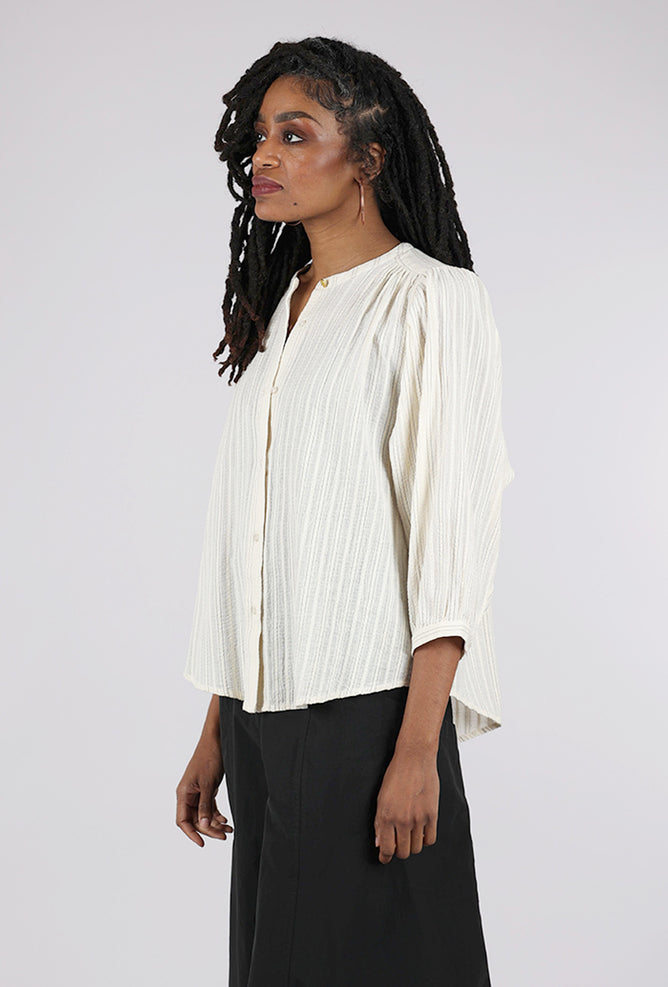 Sessun A View Puff Sleeve Blouse, Sand/Cream