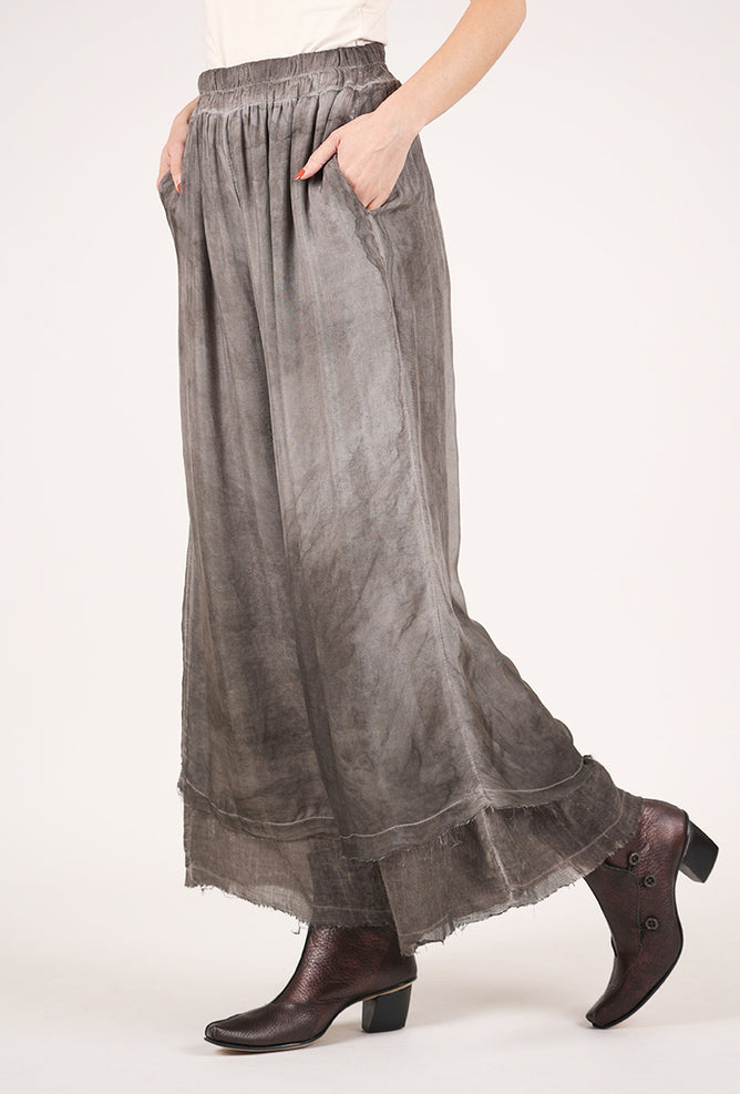 Sanctamuerte Viscose Wool Palazzo Pant