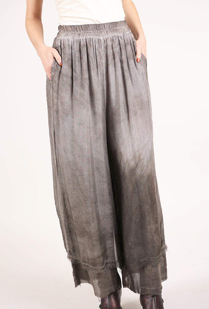 Sanctamuerte Viscose Wool Palazzo Pant