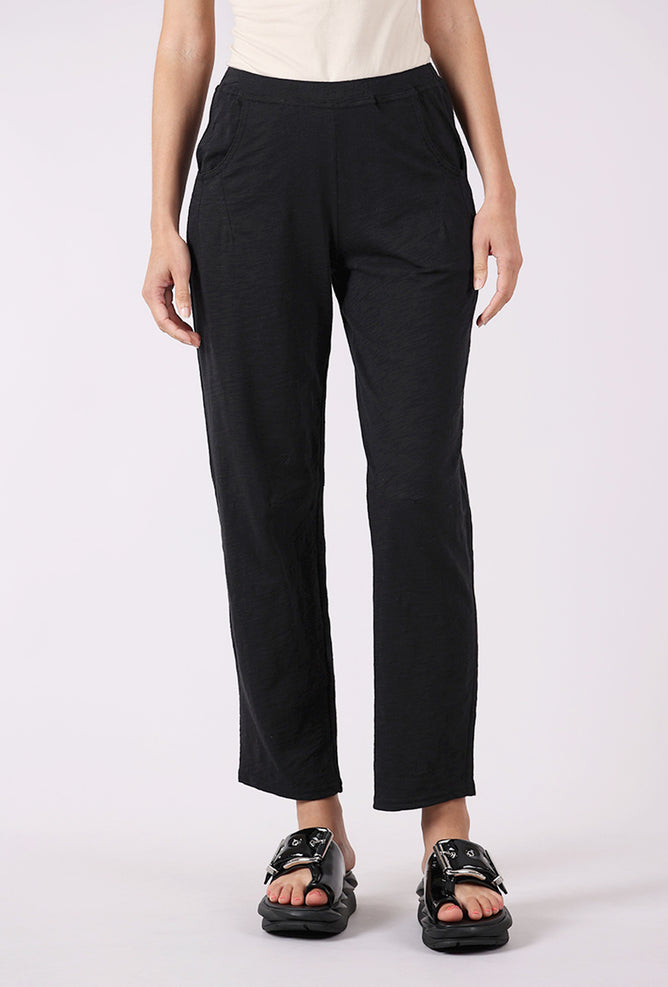 Escape by Habitat Around Town Cotton Slub Pant, Black