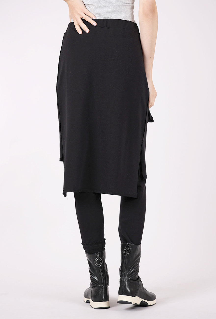 Kedziorek Fleece Skirt over Pants, Black