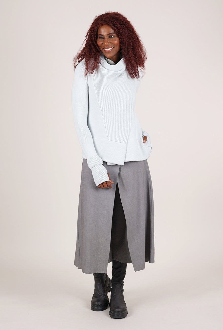 NFP: New Form Perspective Wrist Cuff Convertible Cardie, Ice Blue.