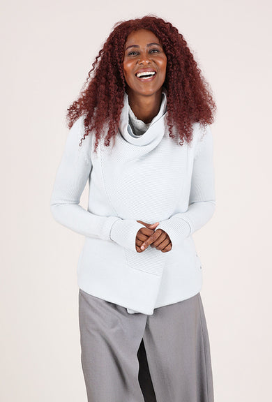 NFP: New Form Perspective Wrist Cuff Convertible Cardie, Ice Blue.