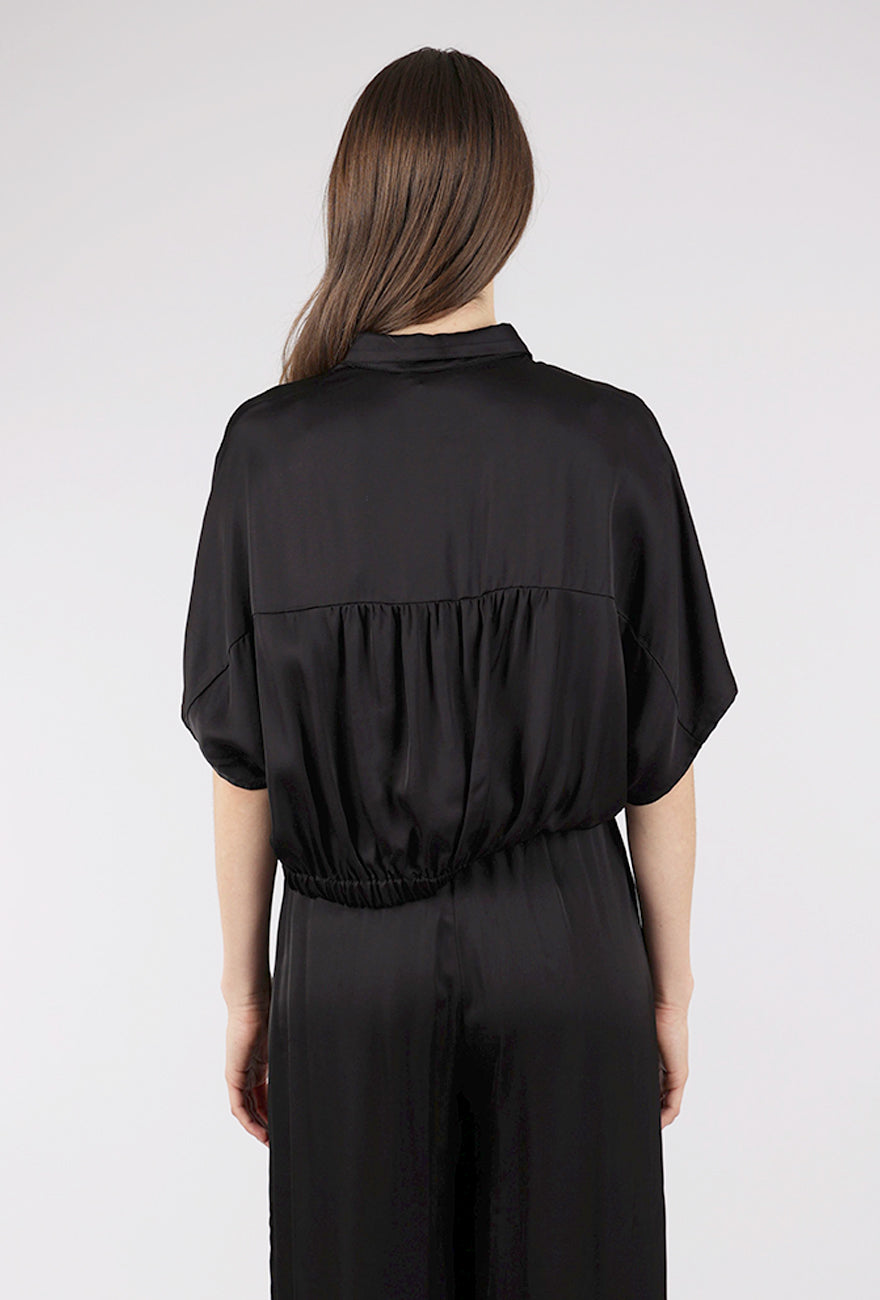 Sessun Alfassa Night Tied Blouse, Black