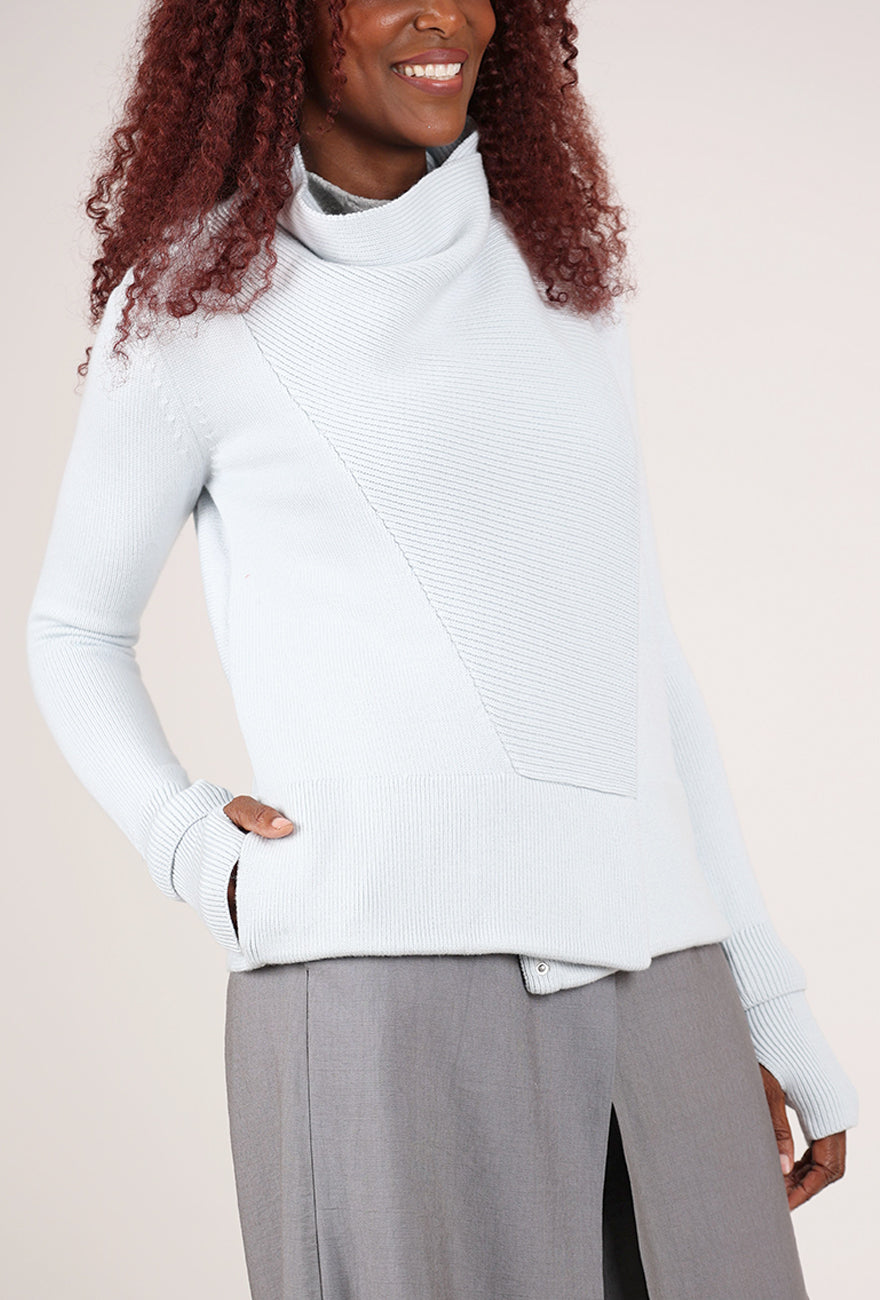 NFP: New Form Perspective Wrist Cuff Convertible Cardie, Ice Blue.