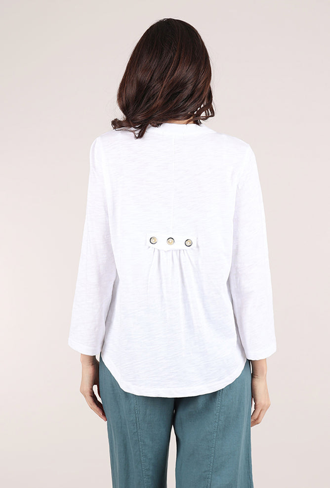 Habitat Cotton Pebble Pleat Back Cardie, White