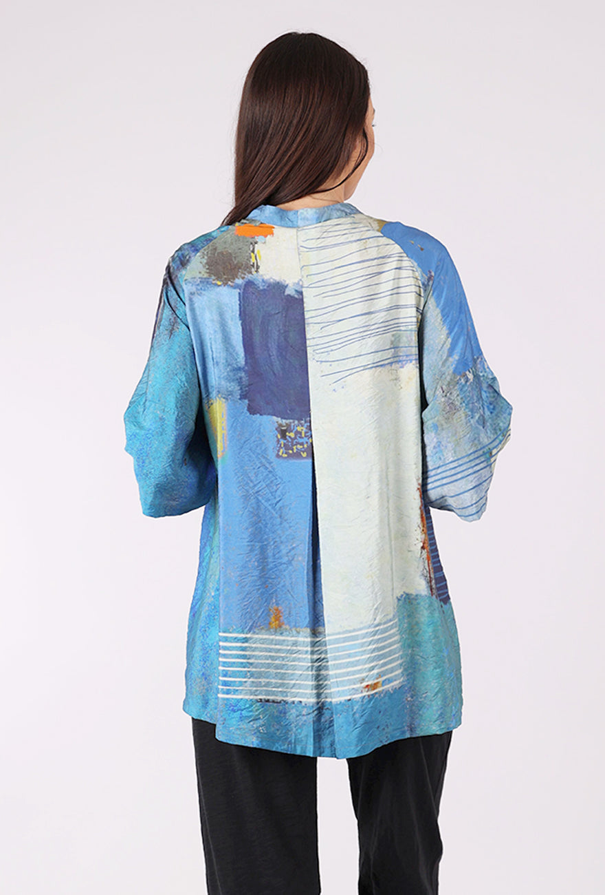 3 Potato BDF Collar Shirt, Blues