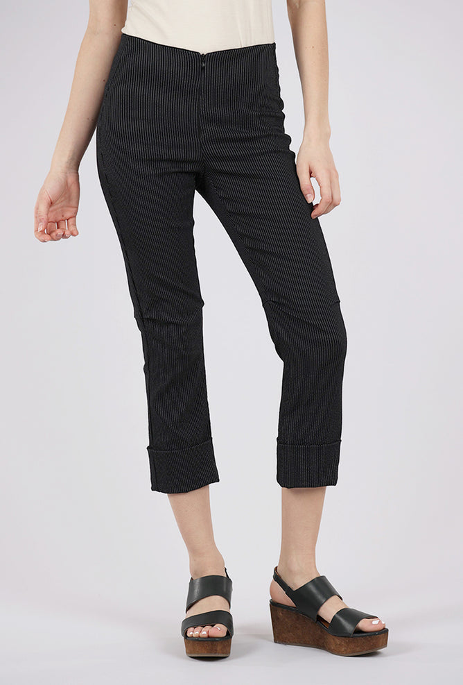 Porto Verona Crop Pant, Black Stripe