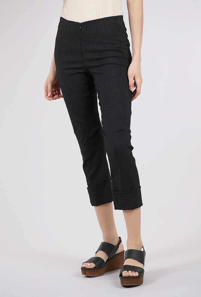 Porto Verona Crop Pant, Black Stripe