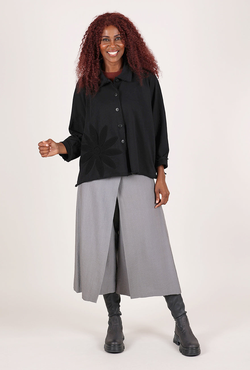 Cheyenne Applique Dolman Jacket, Black