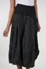 Alembika Slouch Pocket Plaid Skirt, Black/White 