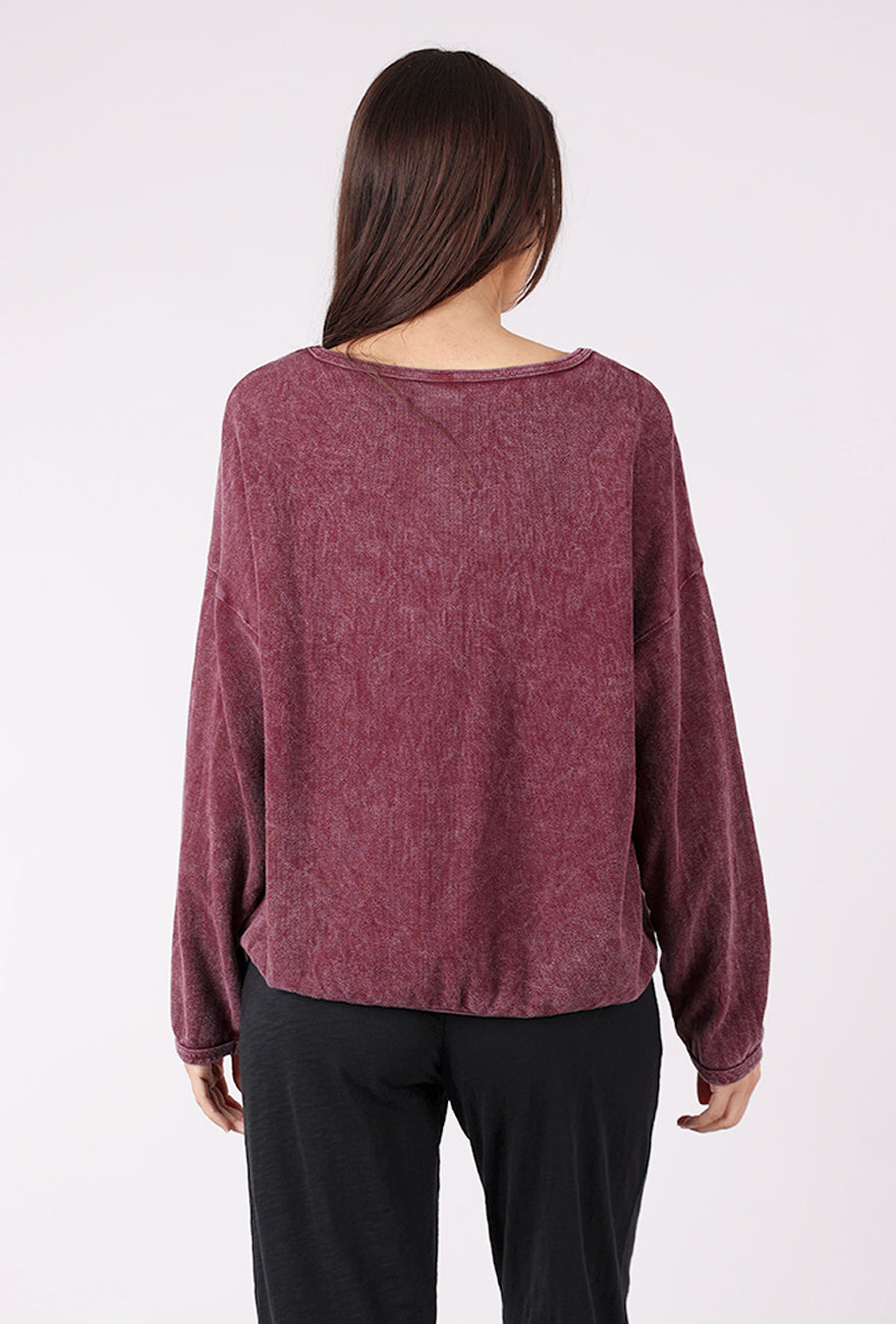 Cotton Lani Have a Heart Sweatshirt, Mulberry