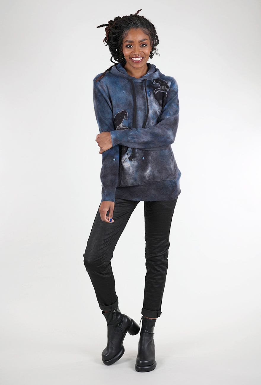 Galadriel Mattei Poe Cashmere Hoodie, Smoke