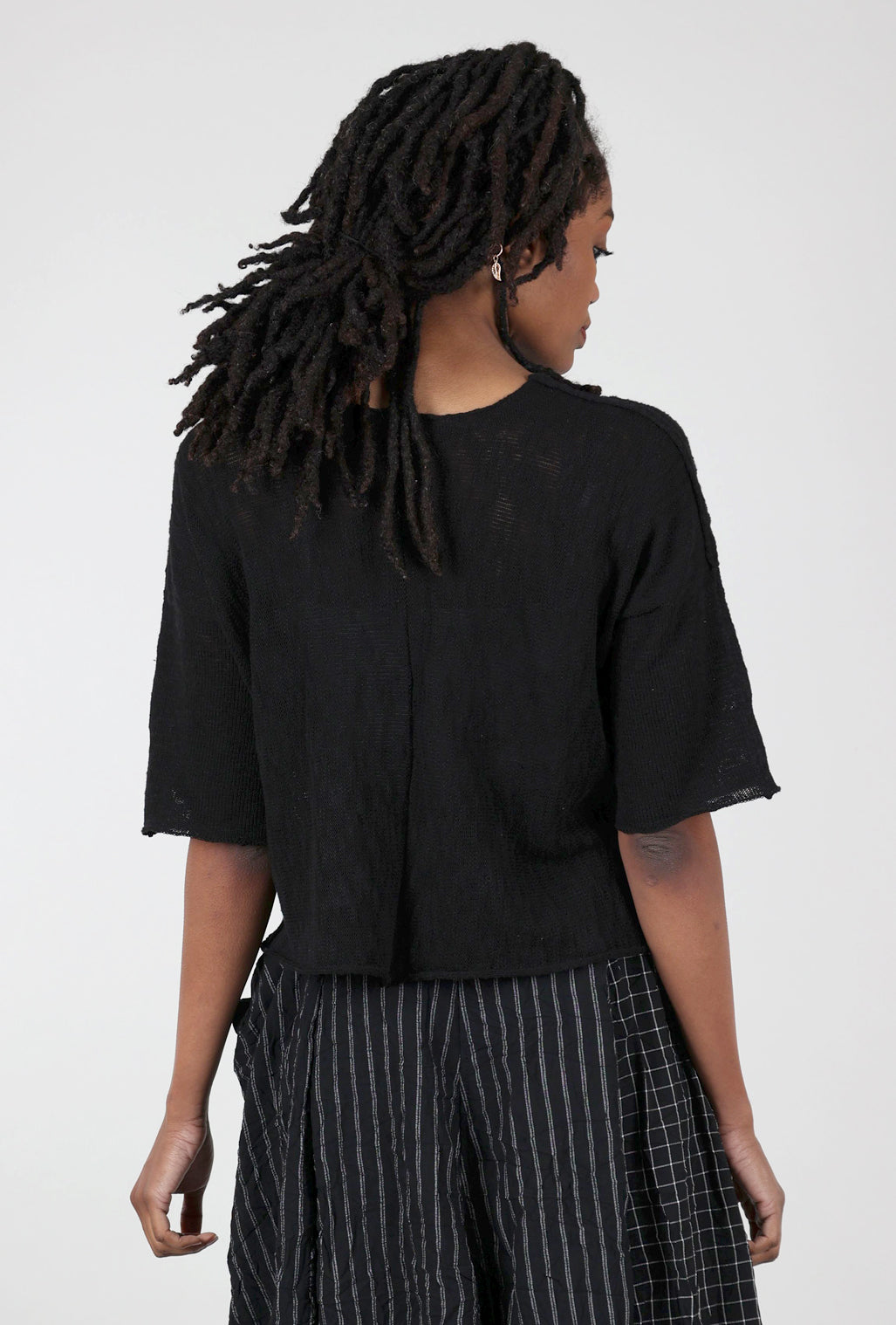 Paper Temples Reverse Sweater, Black