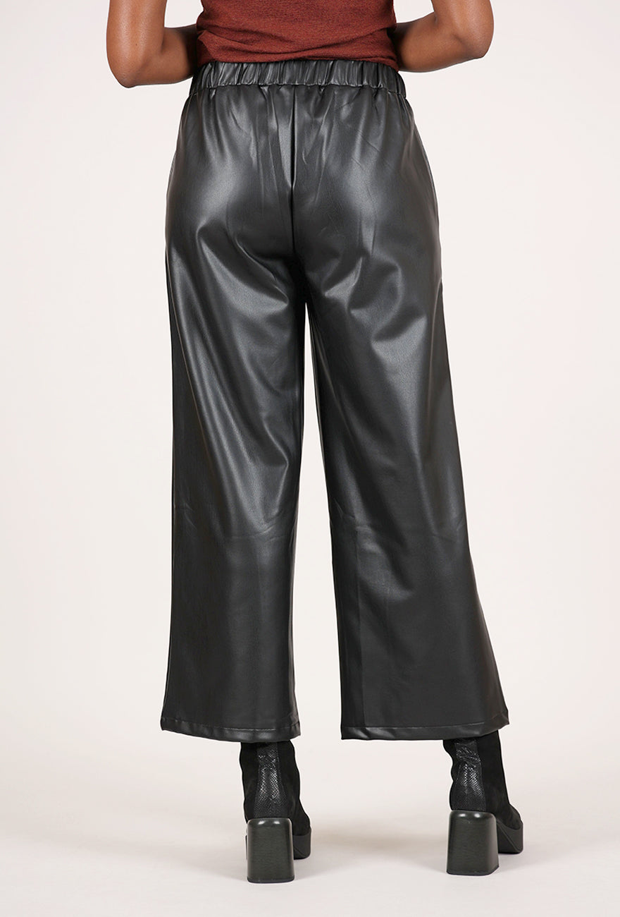 Kozan Vegan Leather Renae Pant, Black