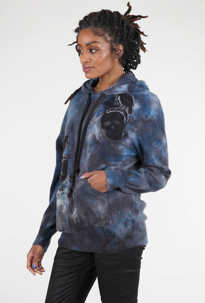 Galadriel Mattei Poe Cashmere Hoodie, Smoke