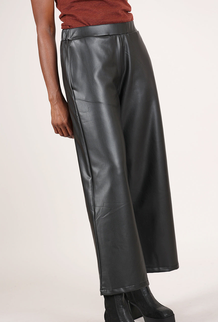 Kozan Vegan Leather Renae Pant, Black