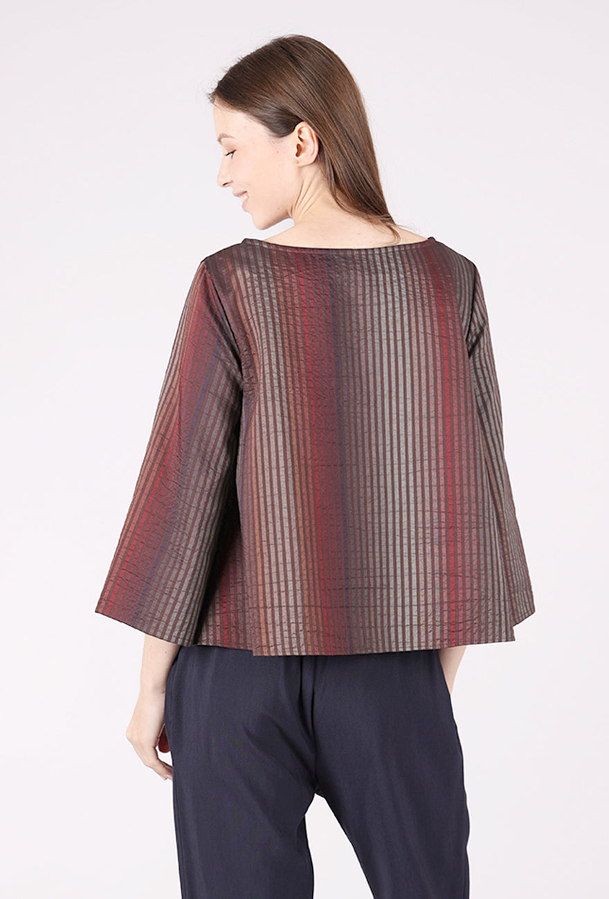 Niche Shimmer Stripe Jupiter Top, Brown