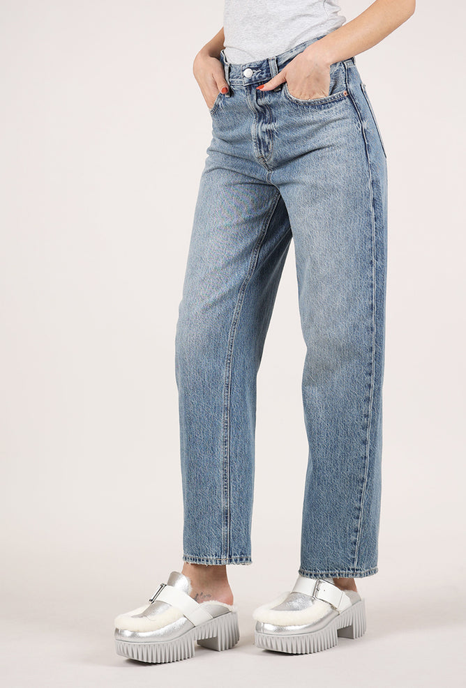 Pistola Wes High Rise Barrel Denim, Spectacle