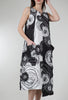 Gershon Bram Scribble Circles Dress, Black/White 