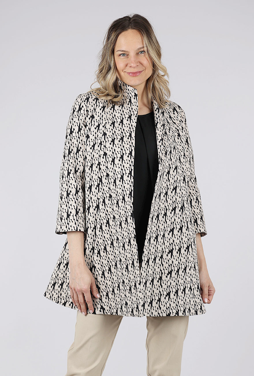 Estelle & Finn EF Signature Swing Jacket, Sand/Black