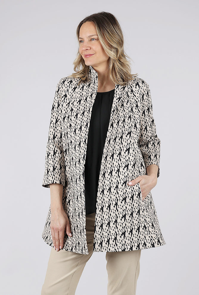 Estelle & Finn EF Signature Swing Jacket, Sand/Black