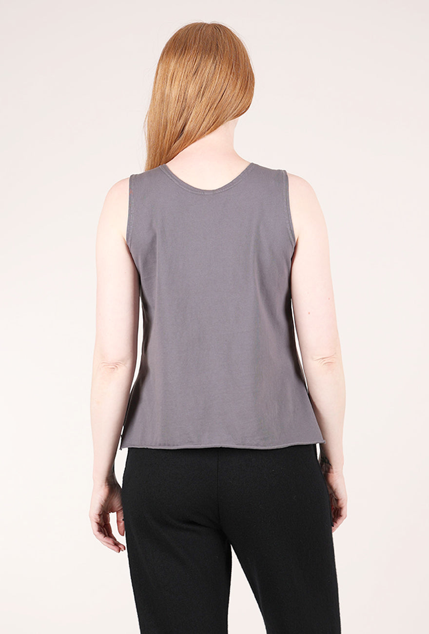 Cynthia Ashby Ideal Knit Tank, Charcoal