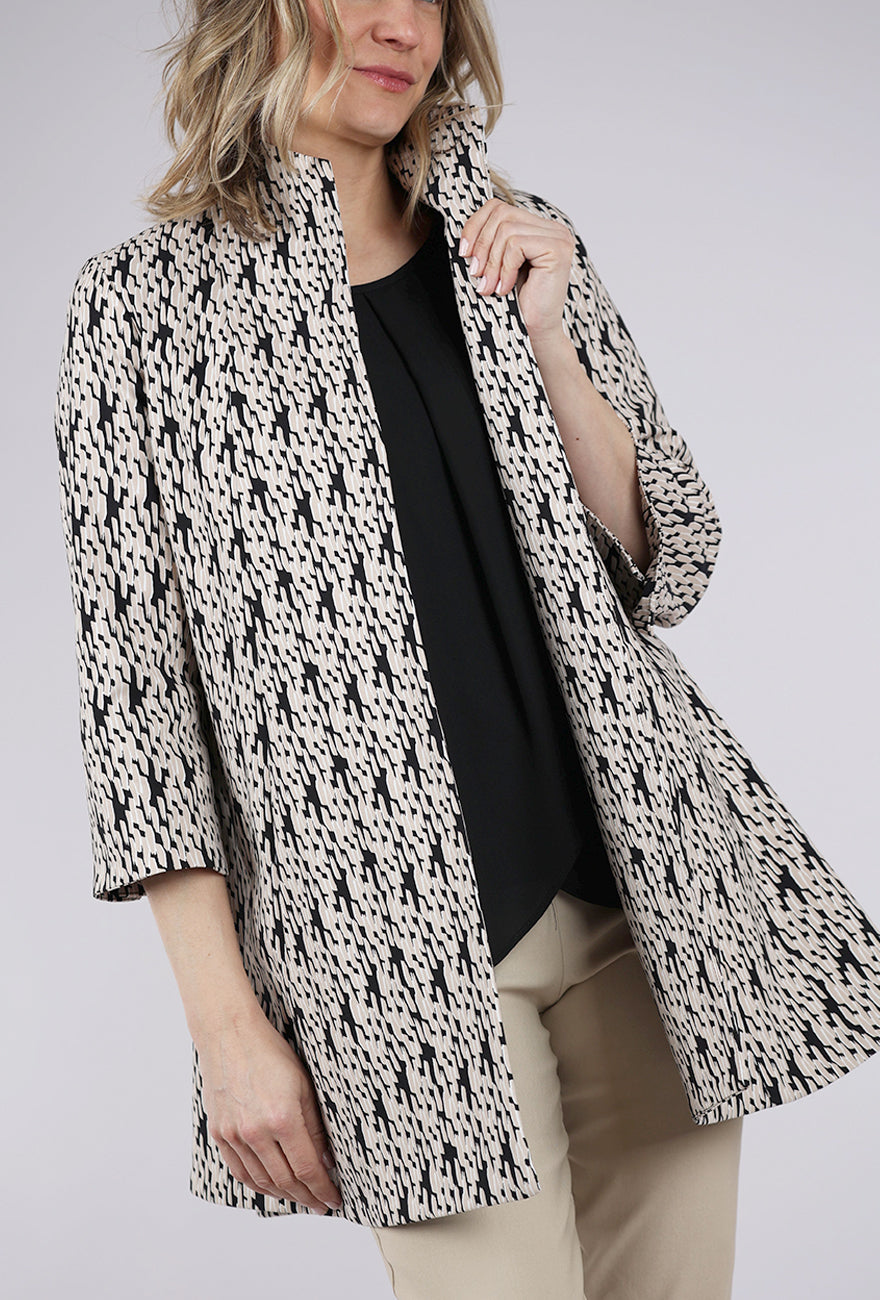 Estelle & Finn EF Signature Swing Jacket, Sand/Black
